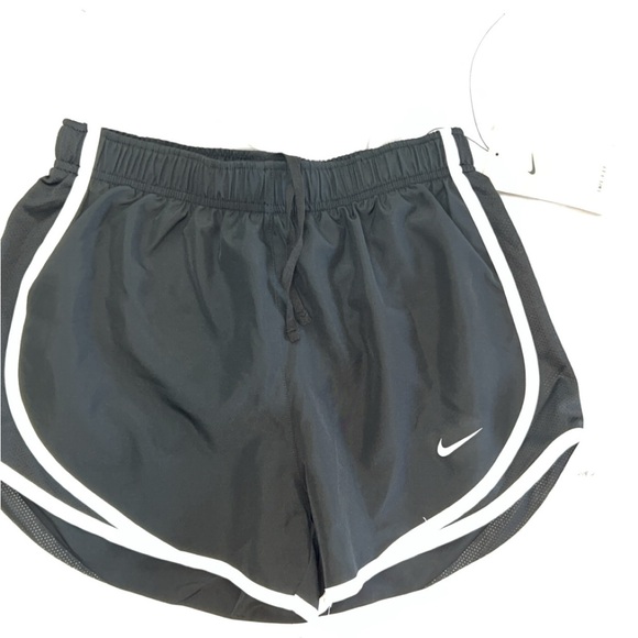 Nike Women's Black and White Athletic Shorts - Picture 1 of 5
